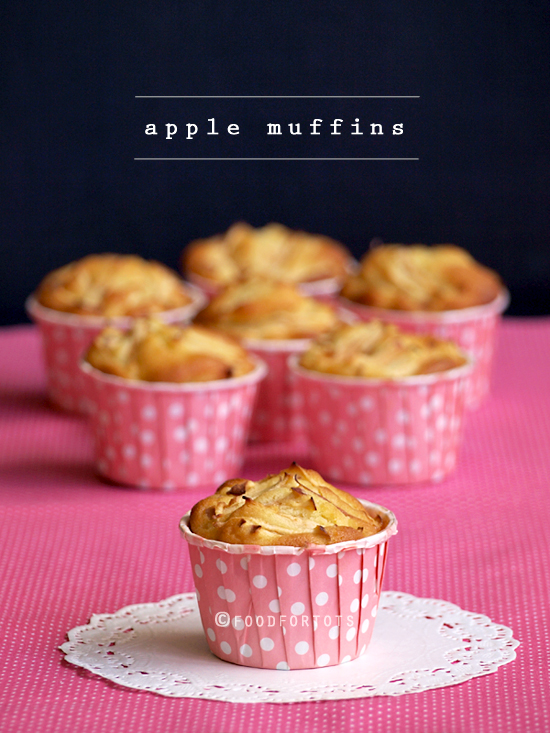 apple muffins, apple cupcakes, toddler, lunch box, healthy muffins, Food For Tots