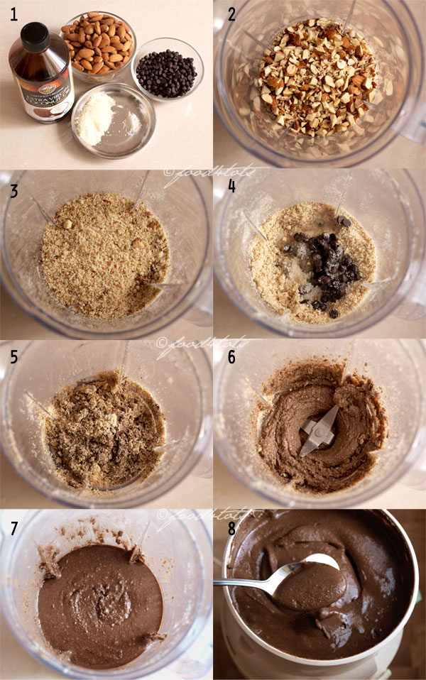 almond chocolate butter, almond butter, homemade butter, nut, almond, chocolate chip, food for tots, recipe for toddlers